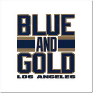 Los Angeles LYFE Blue and Gold True Football Colors! Posters and Art